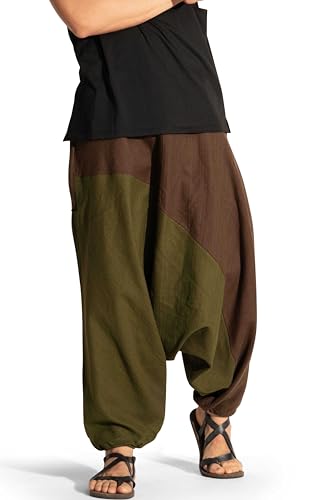 Image of The Veshti Company Stylish Harem Pants for Men's Cotton Hippie Style Baggy Oversized Yoga Pajama Pant