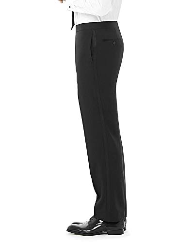Man's Flat Front, Comfort Waist, Tuxedo Pants
