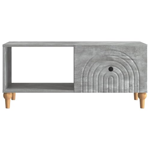 Table basse gris béton avec rangement pour éliminer le désordre du salon - 6