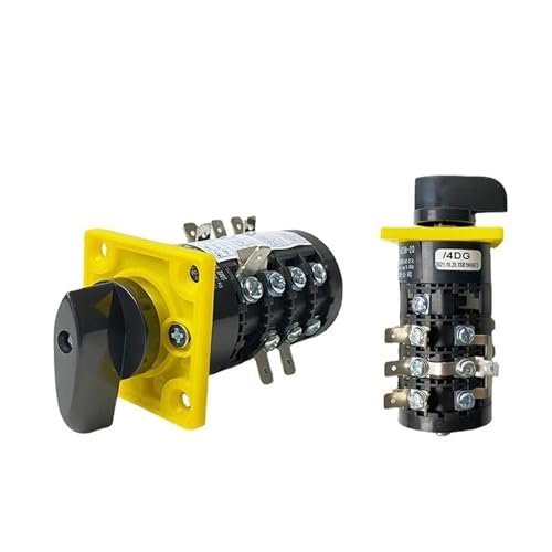 Commutateur rotatif à 3 positions HZ5B-20/4DG pour commande de moteur triphasé 20A 4 pôles
