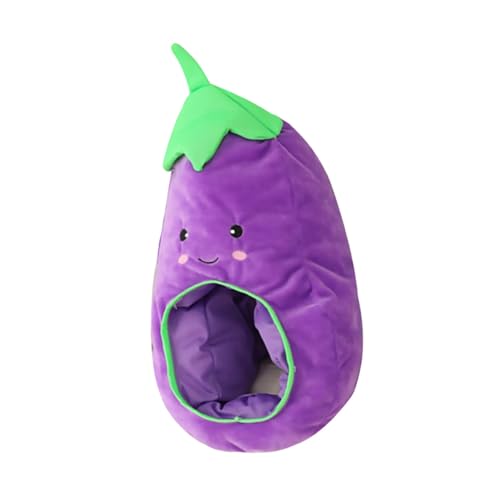Chapeau Aubergine en Peluche comme Idée Cadeau Originale pour Fête