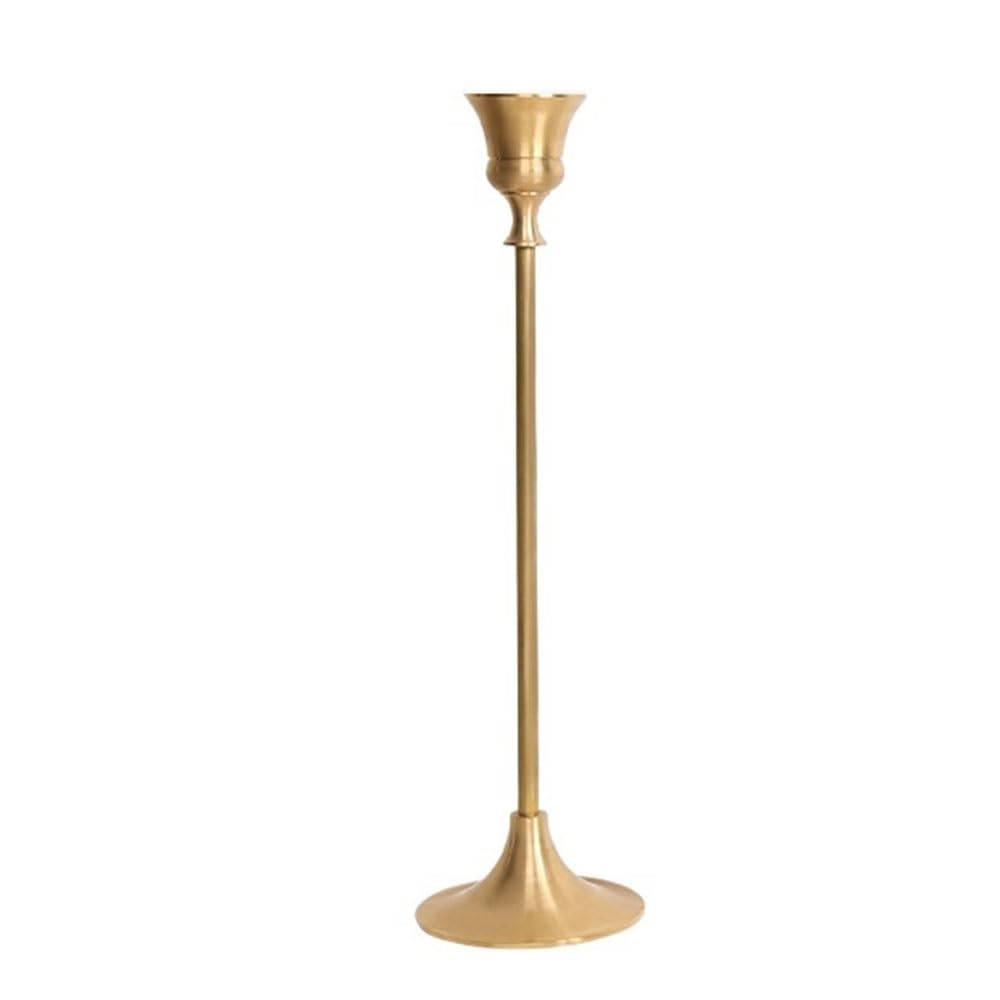 Vintage candle holder Vintage Gold Metal Candle Holder Fragrance Base Stand Home Decor Accent for Candlelit Dinners(Large)