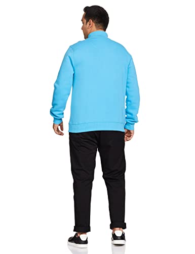 Image of Amazon Brand - Symbol Men Cotton Blend High Neck Fleece Sweatshirt