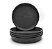 Produktbild 5er-Set Blumentopf-Untersetzer Rund aus Plastik 21 cm Durchmesser, Untertopf für Innen- und Außenbereiche, aus witterungsbeständigen Material, Farbe Anthrazit