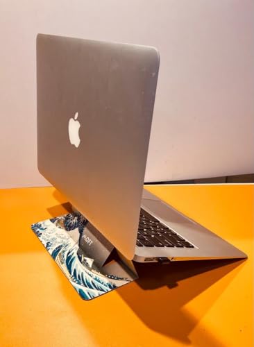 Image of MOFT Laptop Stand, Invisible Lightweight Laptop Computer Stand, Compatible with MacBook, Air, Pro, Tablets and Laptops up to 15.6 inch, Patented (Sea Waves)