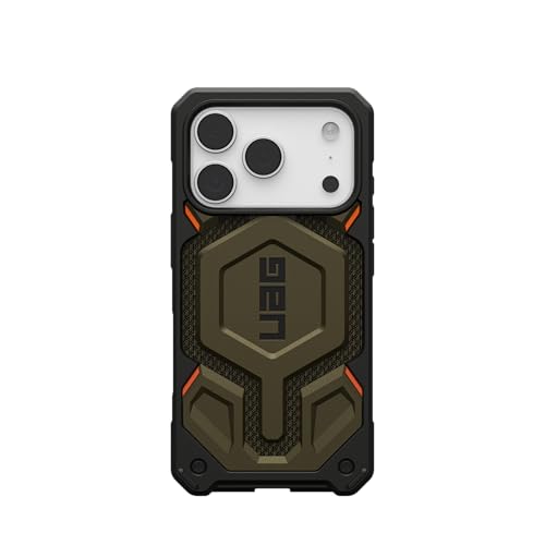 URBAN ARMOR GEAR UAG Designed for iPhone 17 Pro Case Monarch Pro - Compatible with MagSafe Military Grade Protective Cover, Kevlar Element Green by URBAN ARMOR GEAR - Image 7