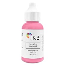 TKB Lip Liquid Color | Liquid Lip Color for TKB Gloss Base, DIY Lip Gloss, Pigmented Lip Gloss and Lipstick Colorant, Made in USA 1floz 30ml, Yummy Pink