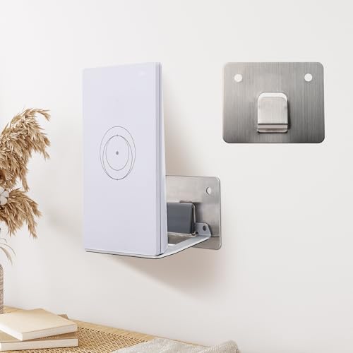 Starlink Router Mini Mount, Punch-Free Wall Mount Bracket, Not damaging The wall Strong Traceless Glue, Secure Installation Without Falling, Suitable for Starlink Mini Mesh Router