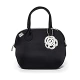 BUILT NY Downtown Neoprene Lunch Tote, Metallic Black