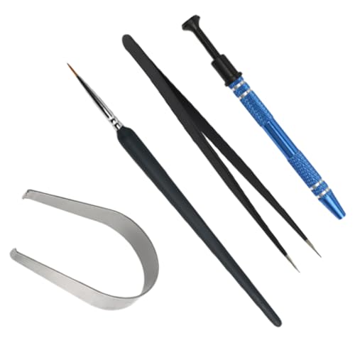 Gadpiparty Keycap Puller Remover Keyboard Lubrication Pen 4pc Set for Mechanical Keyboards