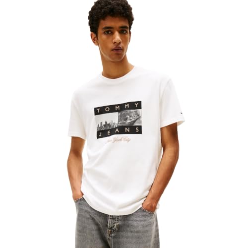 T-shirt en coton à manches courtes Tommy Jeans pour un look week-end