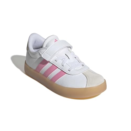 Image of adidas Kids' VL Court 3.0 Elastic Lace & Strap Shoe