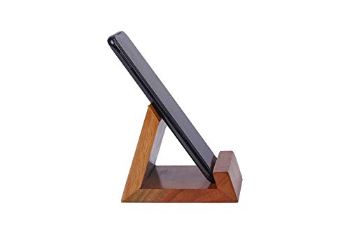 Tzafrir Wooden Table Mount Mobile Stand for Table, Bed, Mobile Holder, Phone Stand Holder, Cell Phone Stand, Office Table Accessories, Tablet Stand by AppyNature