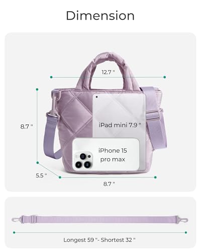 Image of BAGSMART Crossbody Bags for Women, Lightweight Purses for Women, Quilted Puffer Tote Handbags for Daily Use,Shop,Travel