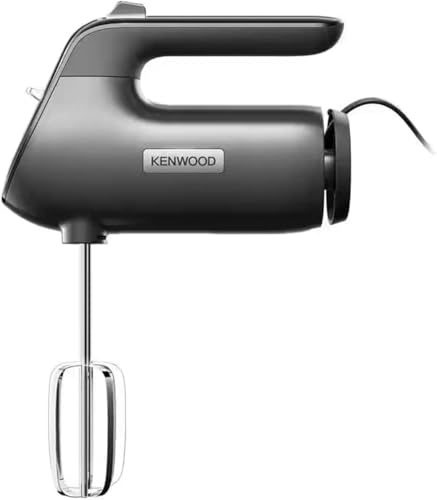 Kenwood QuickMix+ HMP50.000BK Hand Mixer with Variable Speed and Pulse Function Stainless Steel Beaters Included Mixer for Baking with Silent Motor 650W Black