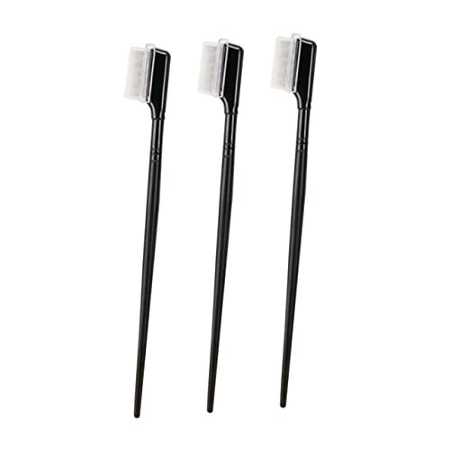 BIUDECO Eyelash Comb Folding Lash Brush Set Stainless Steel Comb for Mascara Application
