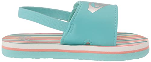 Image of Roxy Girl's TW Finn Sling Back Flip Flop Sandal Sandal, NAVY DREAM, 7 M M US Toddler