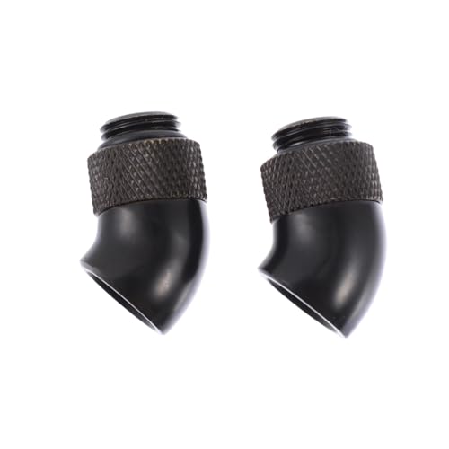 Adaptador de latón negro G1/4 de 45 grados para refrigeración líquida de diseño