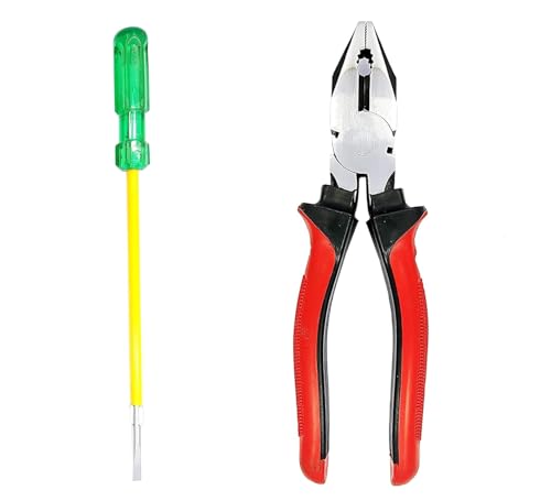 Image of ESH CREATION Set of 2 Hand Tool Combo (5in1 Screwdriver Kit(812) /Plier 210mm)