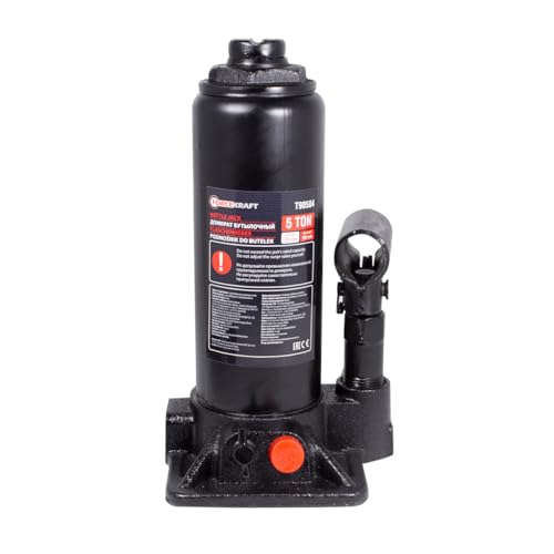 FORCEKRAFT Wagenheber 5t Hydraulisch Stempelwagenheber 195–395 mm mit Sicherheitsventil Hydraulikzylinder & Flaschenwagenheber für Auto, PKW & Werkstatt