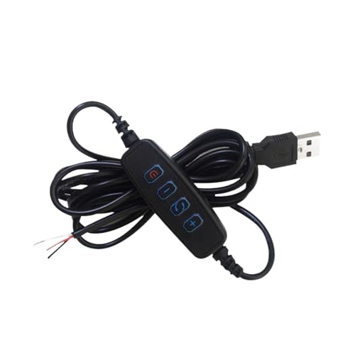 Cordon LED variateur DC 5V 2M noir pour controleur et alimentation de lampe