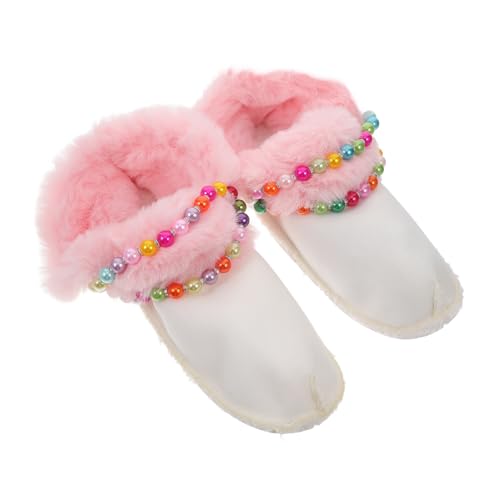 LIFKOME 1 Par De Fundas De Algodón Con Forro De Felpa Para Pantuflas Para Zapatos De Mujer Forros De Ropa De Invierno Para Armarios Contenedores Colgantes Capa Superior