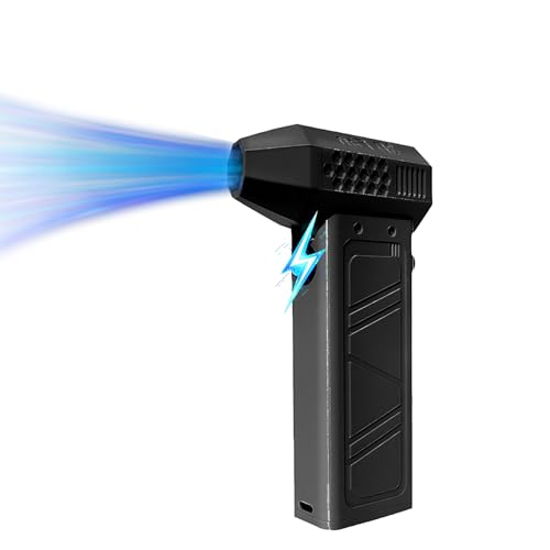 Bewinner Electric Air Duster, 130000rpm Compressed Air Duster, USB C 15W PD QC Fast Charging 16000mAh Speed Adjustable Jet Dry Blower for Car,Cleaning, Camping