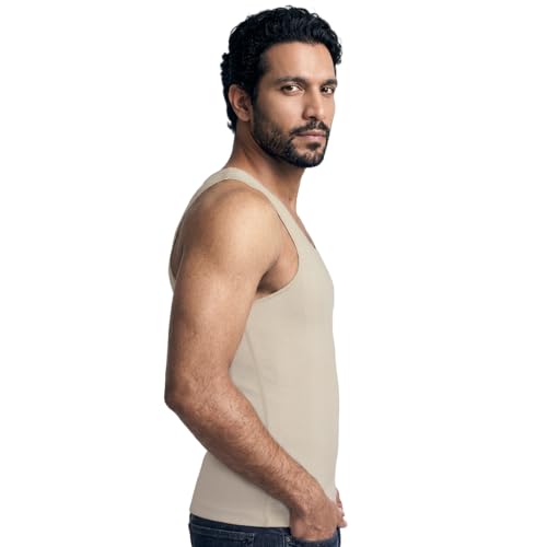 Image of dermawear Men Zenrik High Compression Shapewear Vest for Chest and Abdomen