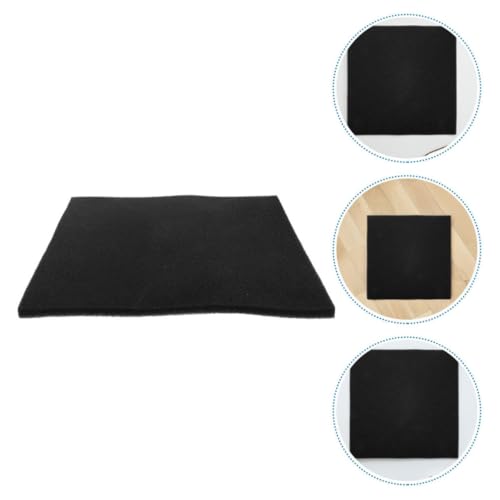 Almohadilla para salpicaduras de aceite cuadrada de esponja negra de 2 piezas para motor 7
