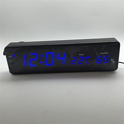 Réveil numérique horloge LED de table salon décoration température humidité