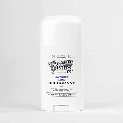 Spinster Sisters All Natural, Handcrafted Deodorant (Lavender Lime, 2-Pack)