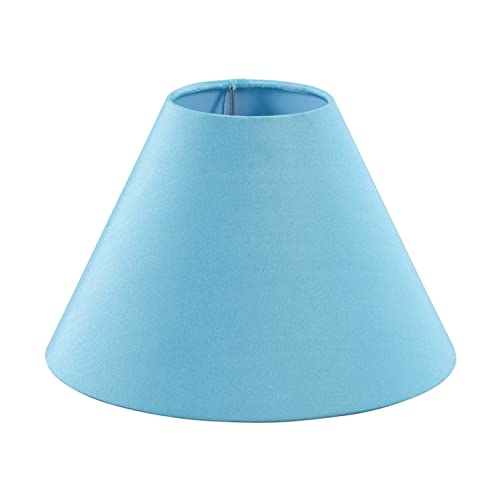 Image of Aspen Creative 56032, Hardback Empire Transitional UNO Lamp Shade, Sky Blue, 4 inch Top x 10 inch Bottom x 7 inch Slant, Slip UNO 33mm