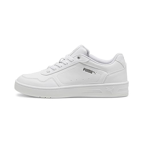 PUMA Damen Court Classy Turnschuhe, White Silver Metallicr, 39 EU