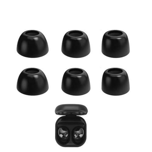 Rhinenet Replacement Memory Foam Ear Tips Compatible with Samsung Galaxy Buds Pro SM-R190 Earbuds Noise Isolation & Soft Comfortable Ear Foam Tips, Fit in The Charging Case 3 Pairs (Black)