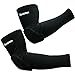 Senston Manchettes de Bras 1 Paire, Manchon Bras de Compression avec des tampons éponge pour Femme Homme pour Le Basket-Ball Football Volley-Ball