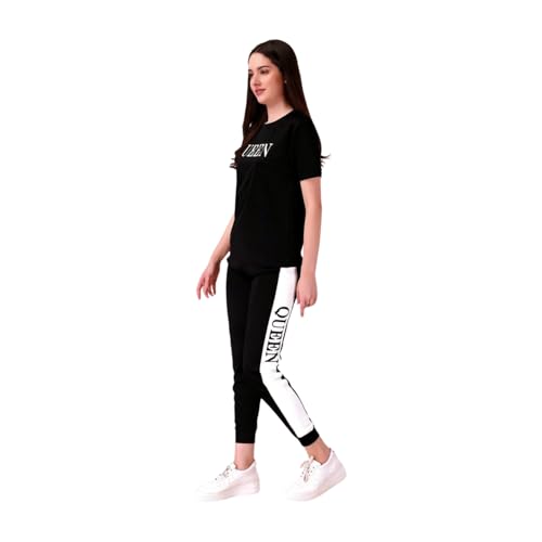 Image of Women's Casual Printed T-Shirt and Track Pant Set | Casual, Soft, and Comfortable Outfit for Home or Everyday Wear