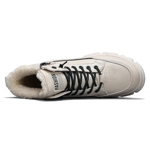 Fashion Mens Winter Warm Sneakers with Plush Lining Snow Boots Outdoor Anti-Skid Comfort Walking Shoes4