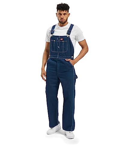 Dickies Salopette bavoir homme, Bleu (Rnsd Ind / Blu Rnb), W46 / L32