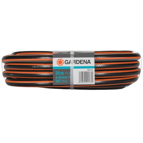 GARDENA Kit complet tuyau d'arrosage ComfortFLEX - Longueur 20m - Ø15mm - Anti noeud et indéformable - Garantie 20 ans (18044…