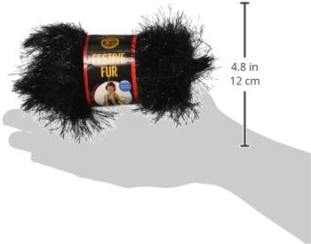 Miniatura 2 de Lion Brand Yarn 570-153 - Hilo de piel festiva, color negro
