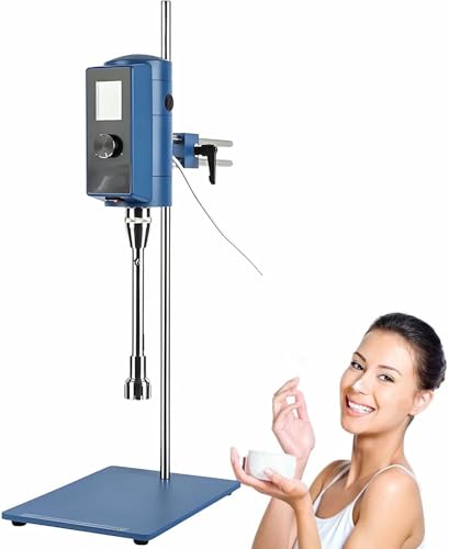 KFJZGZZ Lab Cosmetics Dispersing Homogenizer, Industrial Paint Coating Dispersing Emulsifier, 2000 to 28000 RPM Adjustmen