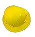 Erb 19912 Full Brim Hard Hat with Ratchet Adjustment, Yellow