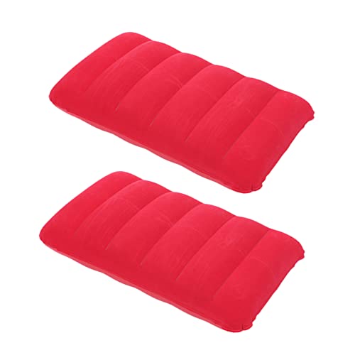 BESPORTBLE Ergonomic Inflation Cushion 2 Pcs Portable Camping Pillow Waist Cushion for Office Travel Nap Outdoor Use