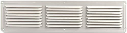 Eave Vent 16x8in Wht Alum Scr