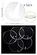 5 Stücke Acrylplatte Transparent Rund,acrylplatte transparent rund groß,dick acrylscheibe,acrylplatte transparent rund 20cm,Perfekt für DIY-Bastelprojekte, Schilder, Fotorahmen, Gemälde und mehr