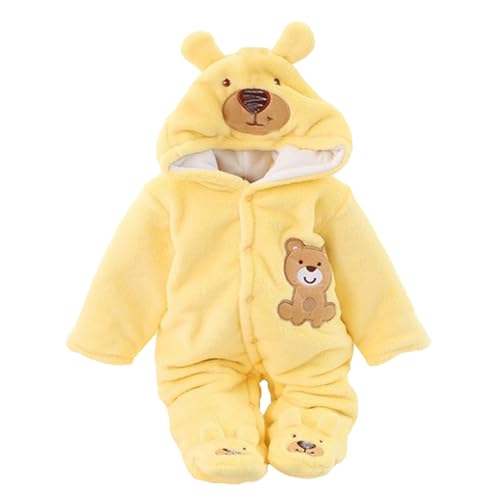 Combinaison de neige bébé polaire à capuche style pilote chic