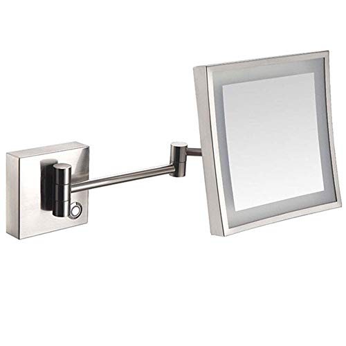 Miroir de vanité carré extensible pour optimiser la clarté du maquillage