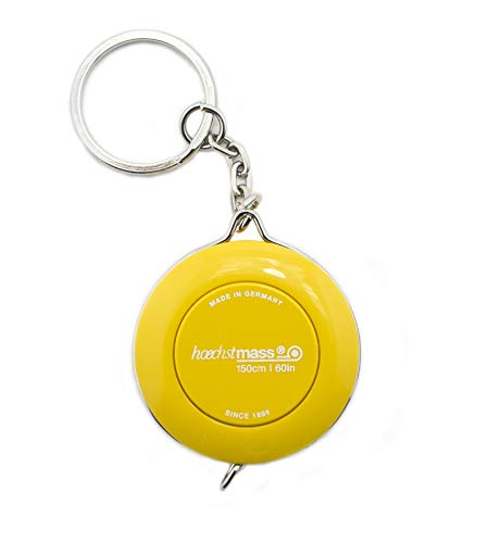 Metro a nastro portachiave e pieghevole - Hoechstmass - Colore giallo con portachiave 150cm (60in)