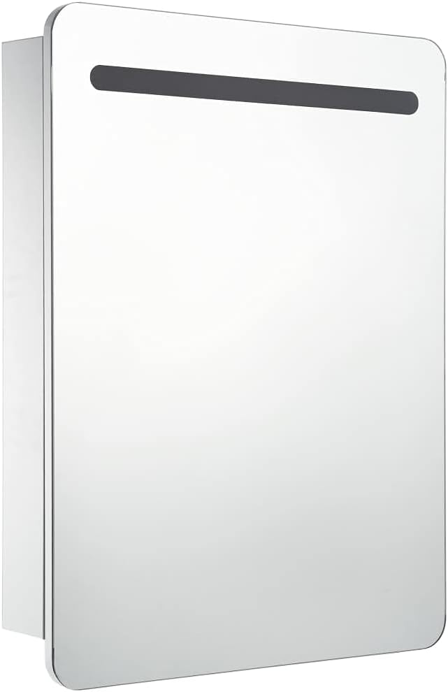 Bathroom Cabinet, Illuminated Bathroom Cabinet, LED Bathroom Mirror Cabinet, 60 x 11 x 80 cm