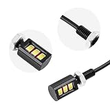 EBTOOLS 2 x 12 V 3 LED uniwersalna tablica rejestracyjna do samochodu motocykla śruba światło lampa (biała)